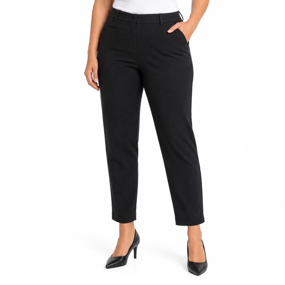 Banana Republic Martin Fit Black Straight Leg Dress Pants Trousers Womens 10R